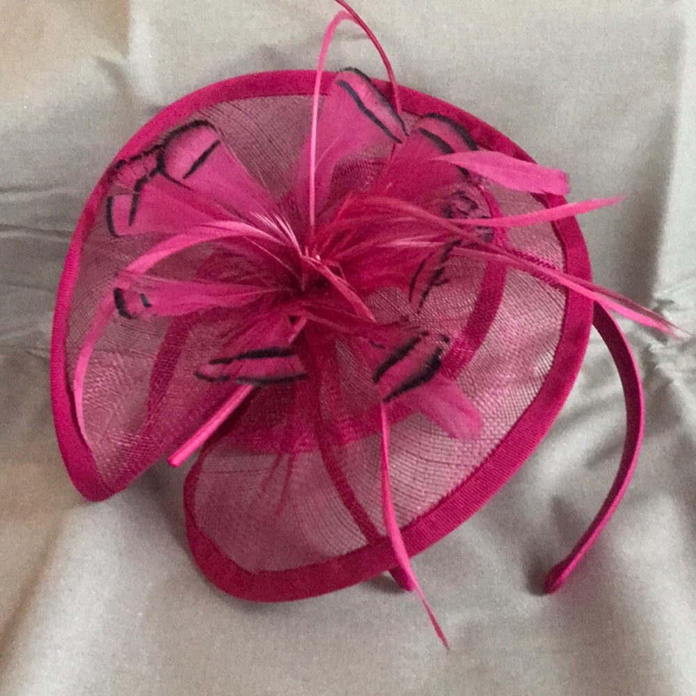 Marks and Spencer’s pink fascinator